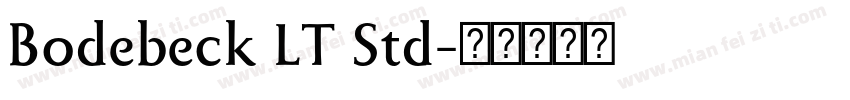 Bodebeck LT Std字体转换